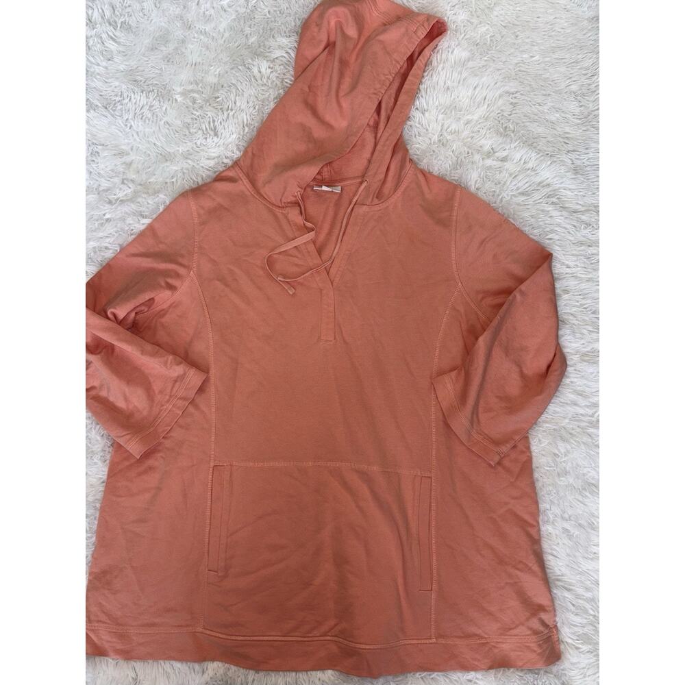 J. Jill Fit Women’s XL Peach Front Pocket Hoodie. Great Quality. ** Nt Desc*
